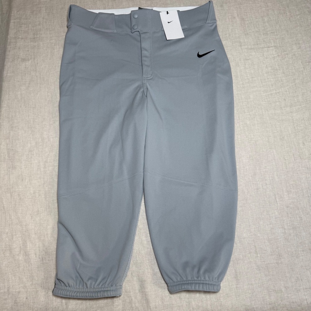 Nike Baseball Pants Mens Large Grey New BQ6437-053 Team Engineered Knickers